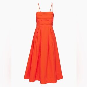 Babaton Vault Poplin Dress - Hot Cheeky Red